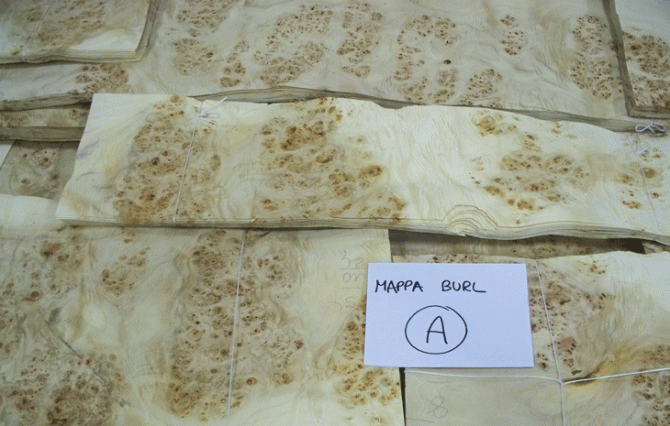 1 Mapa burl A quality - Veneer & Lumber - Since1954